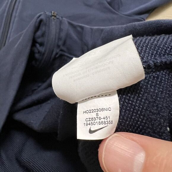 Nike Pro Dri-Fit Training Full Zip Navy Jacket Mens Navy Blue CZ6376-451 Size S - Picture 6 of 7